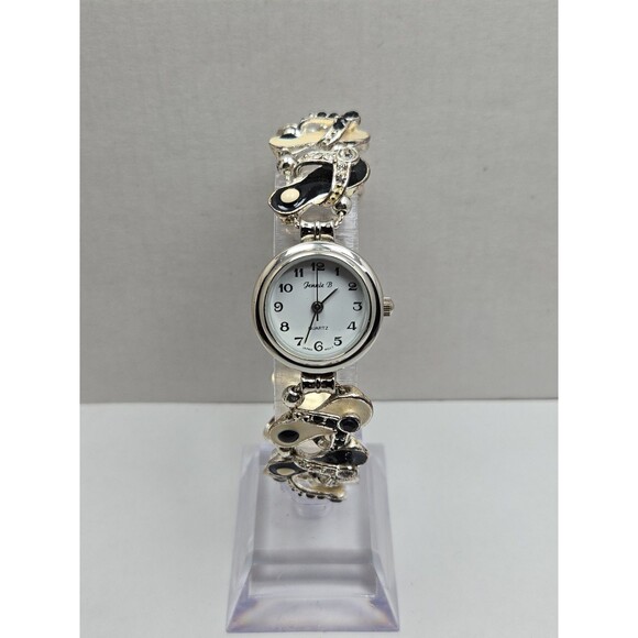 Vintage Jennie B Flip Flop Sandal Charm Bracelet Watch Quartz New Battery Summer main image 4
